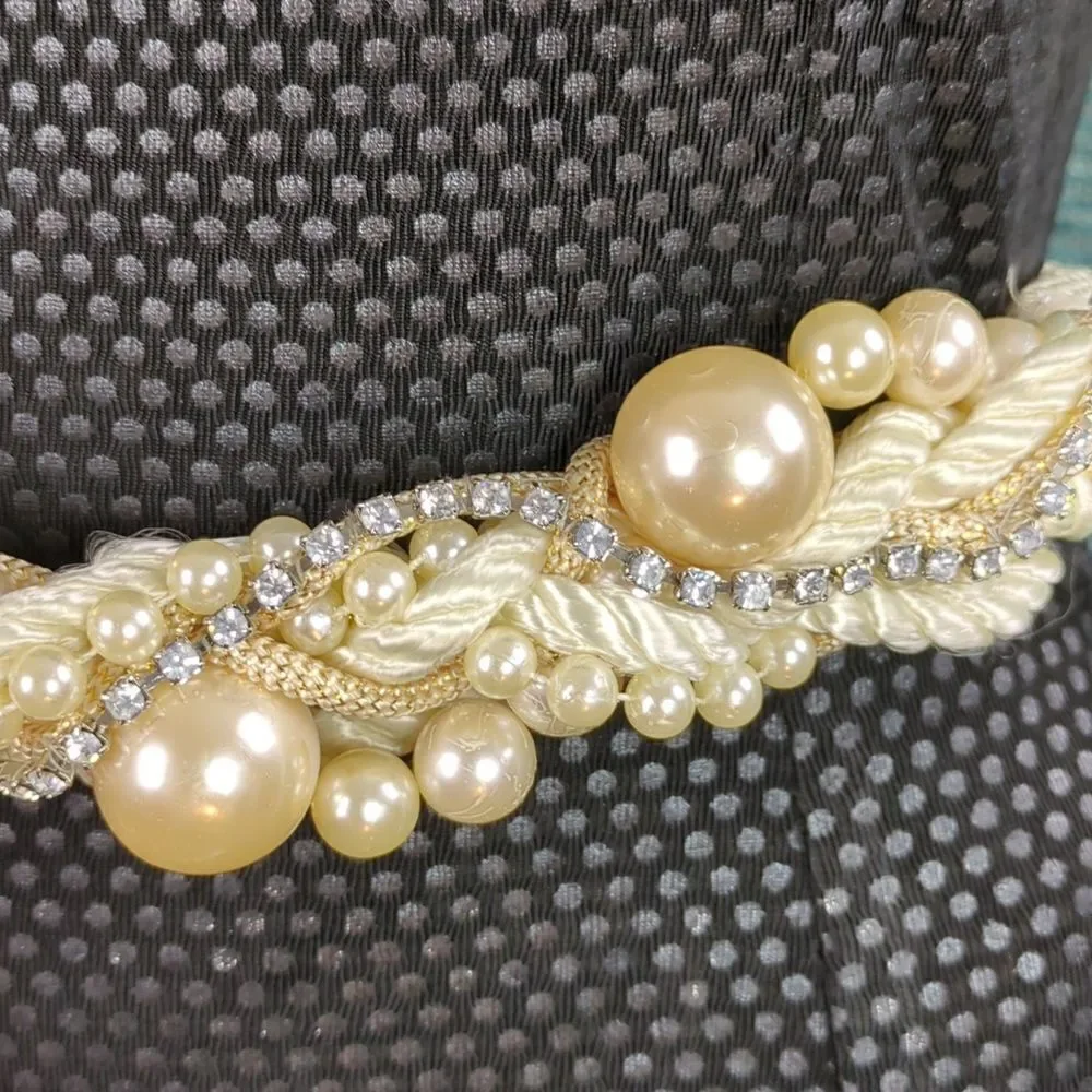 Beautiful Braided Bejeweled Belt! Vintage 80's-ish?